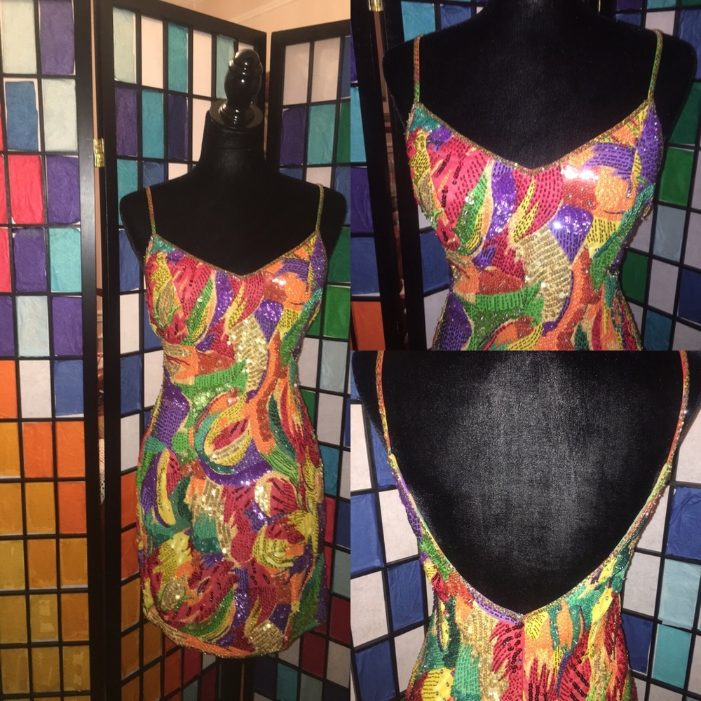 Beaded cocktail dress